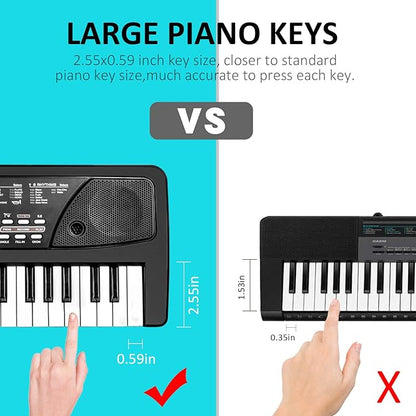 Kids Piano Keyboard, 49 Key Electric Piano Musical Learning Toy for Beginners with Microphone, Music Toys Birthday Xmas Gifts for Kids Toddlers 3-12 Years Old