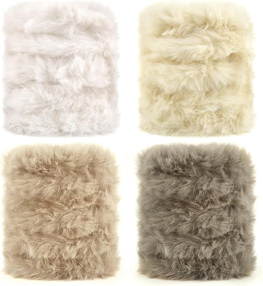 TOAOB 4pcs Thick Pipe Cleaners 4 Colors Large Chenille Stems for Crafts Long 39 Inch Fuzzy Sticks Craft Supplies for DIY Art Craft Projects Home Decorations