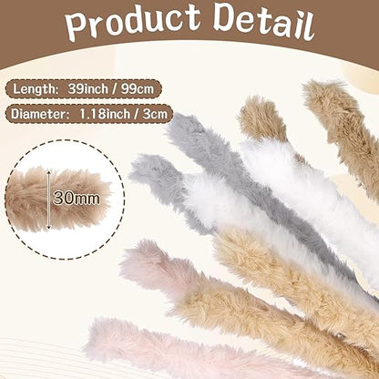 Draupnir 37PCS Pipe Cleaners Extra Thick Jumbo Fur Pipe Cleaners Craft Chenille Stems Pipe Cleaners Craft Supplies Pipe Cleaner Craft for Kids Creative DIY Arts and Crafts(39inch x 1.18inch)