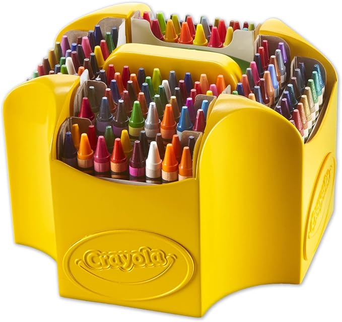 Crayola Ultimate Crayon Caddy with Lid and Sharpener, 152 Crayons (520030)