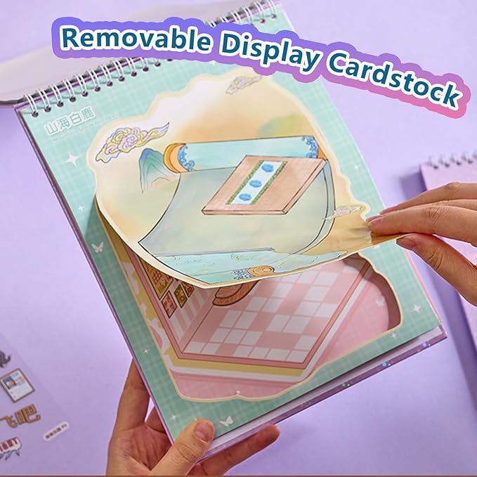 Large Sticker Book Collection, 700+ DIY 3D Sticker Scenes, Premium Reusable Craft Kit for Stress Relief, Mix and Match Creative Sets to Make Stickers for Gifts and Therapy [Lavender]