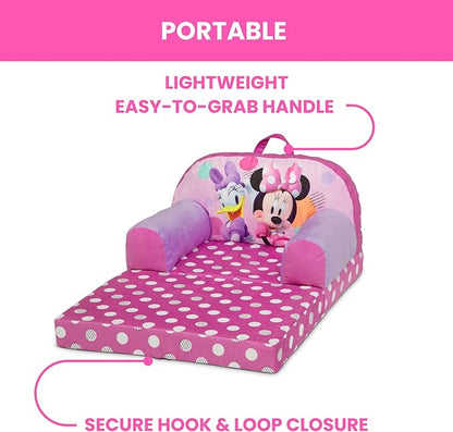 Delta Children - Minnie Mouse Cozee Buddy Flip-Out Kids Chair, Pink