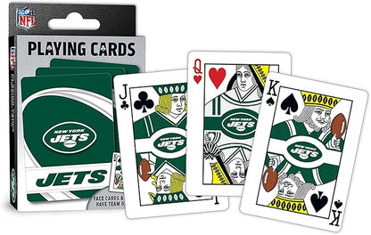 MasterPieces - NFL Playing Cards, Officially Licensed New York Jets Football Deck, Family Games for Adults and Kids, Standard Index