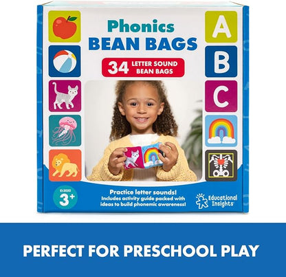Educational Insights Phonics Bean Bags, Learn Letter Sounds, Toddler Toys, Preschool Toys, Boys & Girls Ages 3+