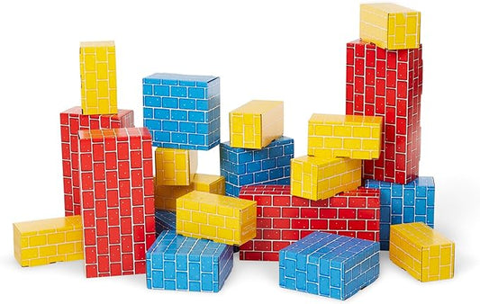 Melissa & Doug Deluxe Jumbo Cardboard Blocks (24 Pieces) - FSC Certified