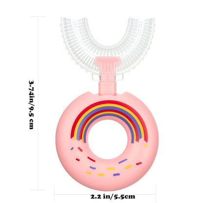 4 Packs Kids Toothbrushes U Shaped