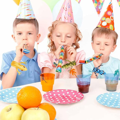 Chivao Lizard Snap Bracelet Reptile Party Favor, Stuffed Animal Slap Bracelets Jungle Snakes Party Favors Reptile Birthday Party Supplies for Boy Girl Christmas Party Gifts