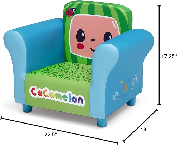 Delta Children Upholstered Chair, CoComelon
