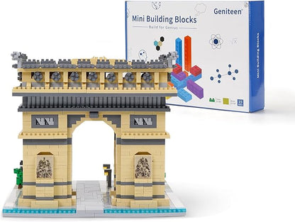 Building Blocks Set Arc De Triomphe Model Micro Building Blocks 2020 PCS Famous Architecture Building Kit, Gifts for Kids and Adult