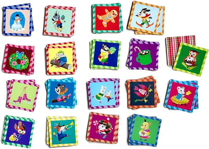 eeBoo: Memory & Matching Game- Woodland Holiday - 18 Themed Matching Pairs, Educational Preschool Game, Kids Ages 3+, 1-4 Players