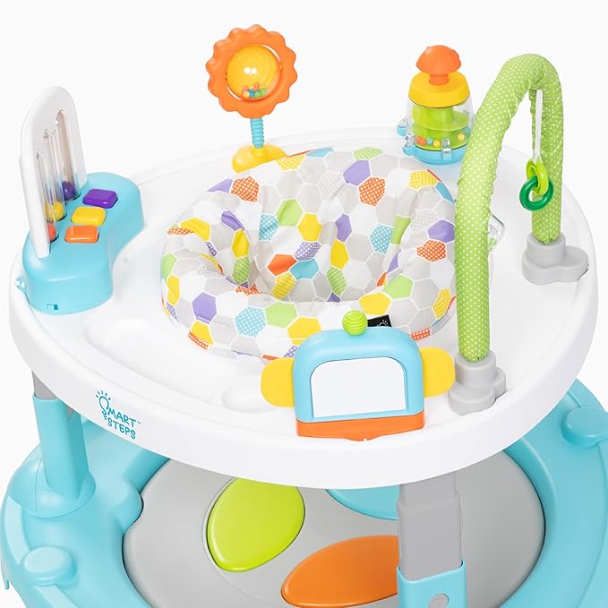 Smart Steps Bounce N’ Dance 4-in-1 Activity Center Walker, Hexagon Dots
