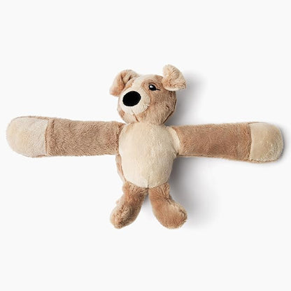 Hug Babies Cute Mini Plush Stuffed Animal Bracelet for Kids | Soft & Cuddly Portable Comfort Adorable On-The-Go Companion for Travel School & Adventures Ages 2+ (Charlie The Puppy)