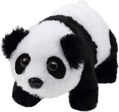 Hopearl Crawling Panda Interactive Electronic Pet Plush Toy with Sounds and Movements Animated Shaking Head Gifts for Toddlers Birthday, 7''