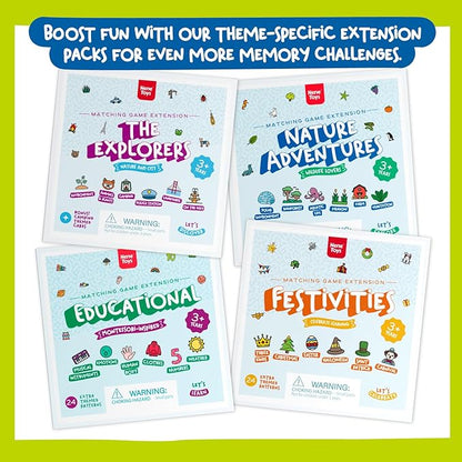 Nene Toys Ladybug’s Garden Memory Game – Wooden Matching Games for Toddlers 3-5 – Travel Toy for Boys Girls, Road Trip Essentials for Toddler, Airplane, Car - Ideal Christmas, Birthday Gifts