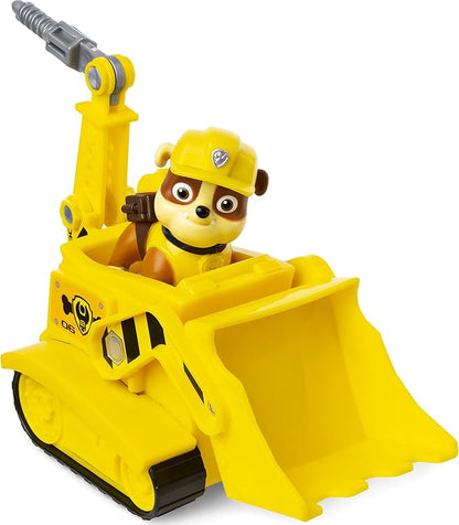 Paw Patrol, Rubble’s Bulldozer, Toy Vehicle with Collectible Action Figure, Sustainably Minded Kids Toys for Boys & Girls Ages 3 and Up