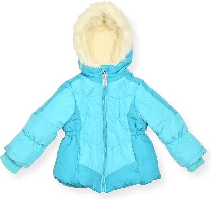 Arctic Quest Little Girls Bib Snow Pants and Ski Jacket Water-Resistant Snowsuit For Kids Winter Jacket For Girls