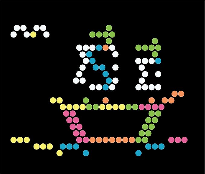 Lite-Brite Peg and Template Refill Pack, Light Up Drawing Board Accessories, LED Pegs with Colors, Toys for Creative Play, Light Toys for Kids Aged 4 +