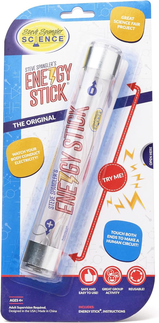 Steve Spangler Science Energy Stick – Fun Science Kits for Kids to Learn About Conductors of Electricity, Safe, Hands-On STEM Learning Toy, Independent or Group Activity for Classrooms or Home