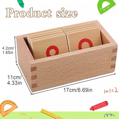 Montessori Math Materials Numeral Cards for Preschool Early Learning Tool