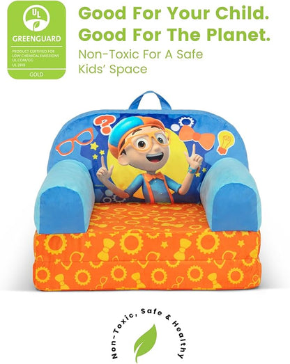 Delta Children - Blippi Cozee Buddy Flip-Out Kids Chair, Blue