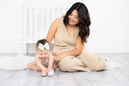 Pearhead Wooden Wobble Toy Set, Baby Tummy Time Montessori Toy, for Babies 6+ Months, Wobbler Toys for Learning, Baby Development Toy for Infants and Toddlers