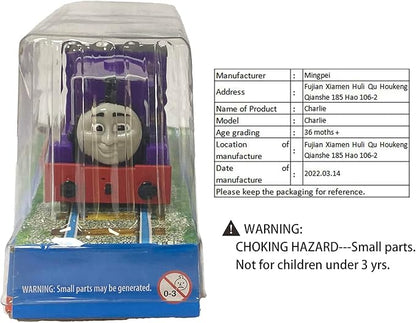 wltk Motorized Charlie Train Set, Battery-Powered Train Toy for Toddlers Age 3+, Kids Boys Girls