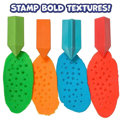 READY 2 LEARN Chunky Dough Tools - Set of 4 Shapes - Playdough Accessories - Easy-Grip Art Supplies - Clay Tools for Kids