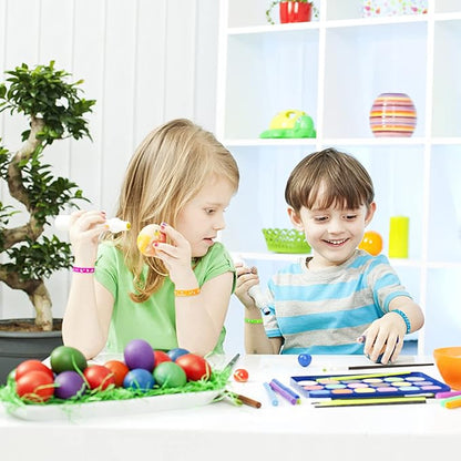 24pcs Easter Rubber Bracelets Silicone Wristbands for Easter Party Favors Supplies Rubber Bracelets for kids&teens Gifts Easter Egg Fillers Gifts for Girls Boys Basket Stuffers Accessories