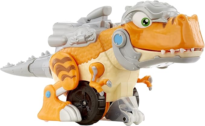 Little Tikes T-Rex Strike RC Remote Control Chompin' Dinosaur Toy Vehicle Car with Full 360 Degree Spins That Roars, Plays Music and SFX- Gifts for Kids, Toys for Boys & Girls Ages 4 5 6+ Years Old