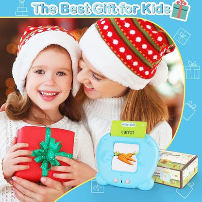 RT&BS Talking Flash Cards for Toddlers, Montessori Toys Flash Cards, Speech Therapy Toys, Gift for Kids Children, 224 Sight Words Blue