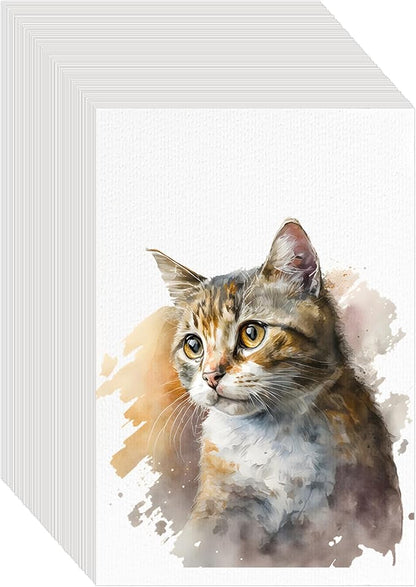150PCS 9x6 Watercolor Paper Bulk, 140lb/300g Cold Press Thick Water Color Paper Pad for Kid Child Adult, White Art Paper for Drawing Painting Markers Gouache, Textured Cotton Paper Sheets