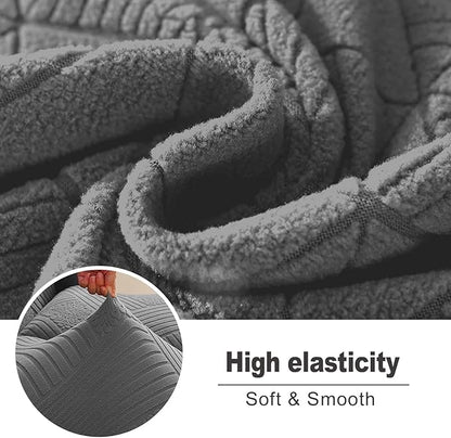 NORTHERN BROTHERS Recliner Chair Covers - Lazy Boy Recliner Covers That Stay in Place, 4 Pieces Reclining Chair Cover Recliner Slipcovers 1 Seater, Light Gray