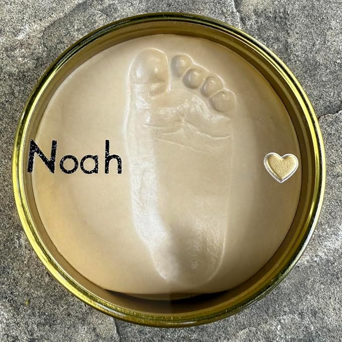 Unbreakable Bond Impression Kit, Self-Curing Keepsake Molds with Gold Display Tin, Two-Part Molding Putty, No Baking Required (Medium)