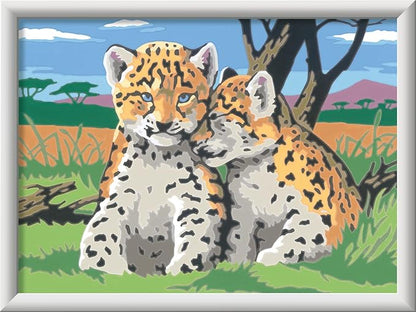 Ravensburger Safari Friends Paint by Numbers Kit for Kids - 20262 - Painting Arts and Crafts for Ages 9 and Up