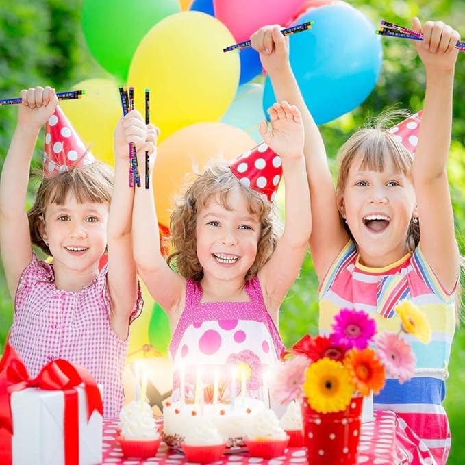 ArtCreativity Happy Birthday Pencils, Set of 24, Cool Writing Pencils with Colorful Birthday Salutations, Birthday Party Favors, Party Goody Bag Fillers, Teacher Supplies for Classroom