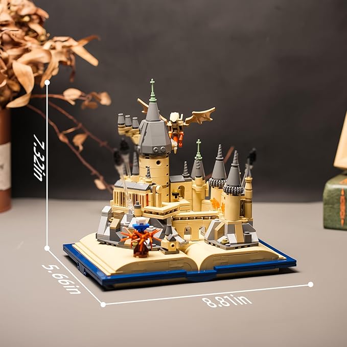 Castle Book Building Set Compatible with Lego for Adults,Medieval Modular House Building Kit for Boys and Girls Christmas,Halloween,Birthday Gifts 727 pcs