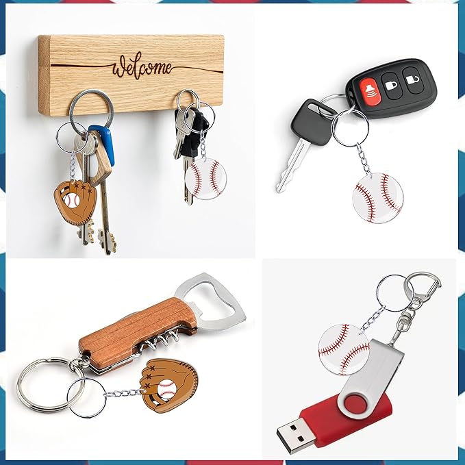 Baseball Party Favors,98 Pcs Baseball Themed Party Supplies For Kids With Goodie Bags,Bracelets,Brooches,Keychain,Stickers For Boys Team Gifts Birthday Decorations Classroom Rewards Stuffers