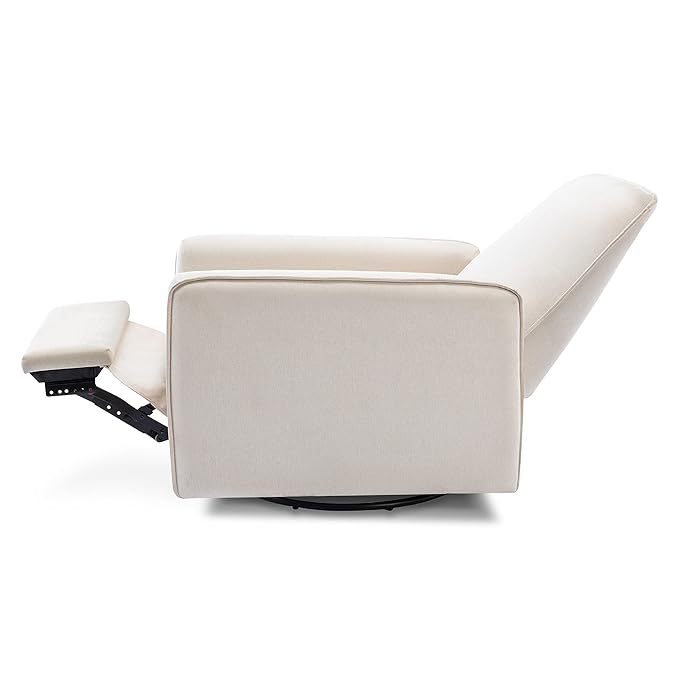 DaVinci Penny Recliner and Swivel Glider in Performance Cream Eco-Weave, Water Repellent & Stain Resistant, CertiPUR-US Certified