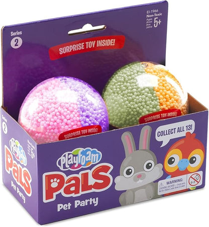 Educational Insights Playfoam Pals Pet Party 2-Pack | Non-Toxic, Never Dries Out Playfoam | Sensory, Shaping Fun, Arts & Crafts For Kids | Surprise Collectible Toy| Perfect for Ages 5 and up
