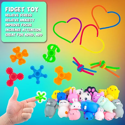 110 PCS Party Favors Toy for Kids, Pinata Stuffers, Goodie Bags Fillers, Prize Box Toys for Classroom, Treasure Chest, Birthday Party, Carnival Prizes for Boys Girls 4-8-12