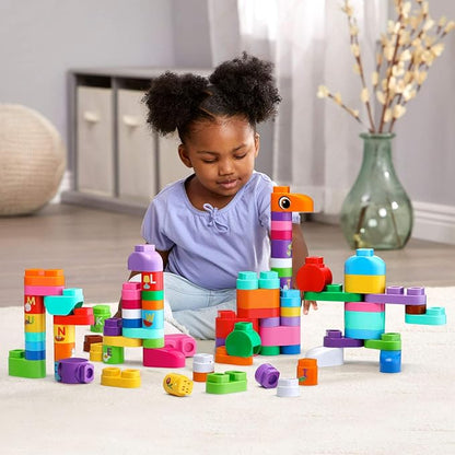 LeapFrog LeapBuilders 81-Piece Jumbo Blocks Box, Pink,24 months to 5 years
