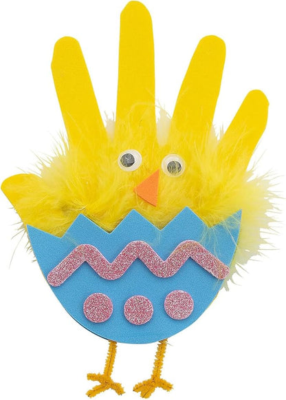 Handprint Easter Chick Sign Craft Kit - Makes 12