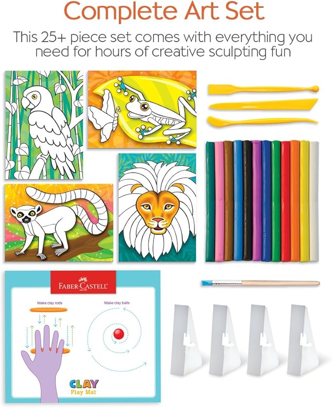 Faber-Castell Do Art Coloring with Clay - Modeling Clay Art for Kids