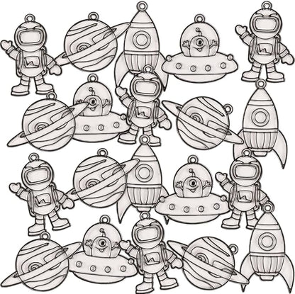 Fun Express Outer Space Suncatchers, Makes 24 - VBS Vacation Bible School Supplies/Decor - DIY Crafts for Kids and Fun Home Activities