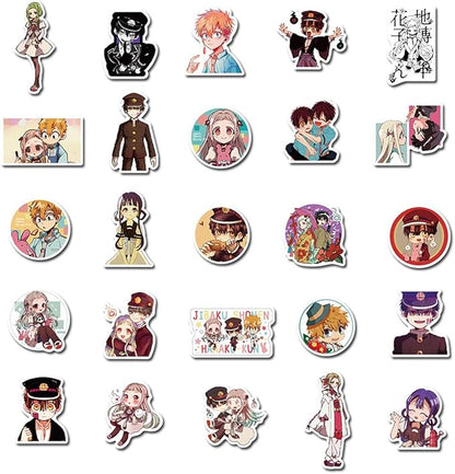 Anime Toilet-Bound Hanako-kun Stickers (50 PCS) Funny Stickers for Teens, Girls, Adults,Kids - Stickers for Waterbottles,Laptop,Phone,Hydro Flask - Waterproof Vinyl Sticker (Toilet-Bound Hanako-kun)