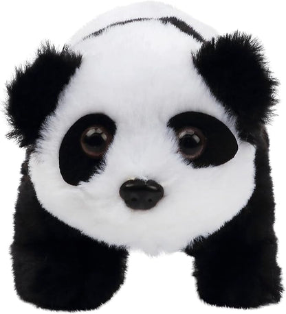 Hopearl Crawling Panda Interactive Electronic Pet Plush Toy with Sounds and Movements Animated Shaking Head Gifts for Toddlers Birthday, 7''