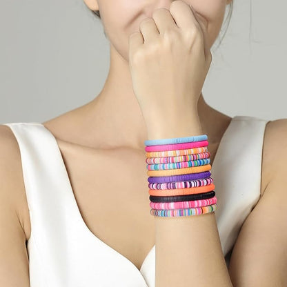 Bracelets Sets for Girls,Friendship Bracelet,Colorful Stretch Friendship Bracelets Gift for Girl Party Favors