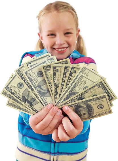 Educational Insights Play Money Deluxe: Over 700 Pieces of Play Money for Currency, Counting Skills & Pretend Play, Ages 5+