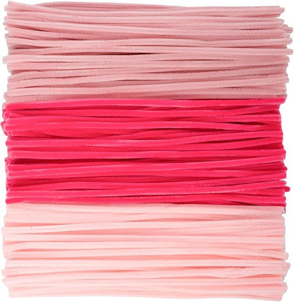 Caydo 300 Pieces Pink Pipe Cleaners, Thick Fluffy Chenille Stems, Pipe Cleaner Crafts for Arts & Crafts, Perfect for Making Animals, Flowers, and Easter Decorations