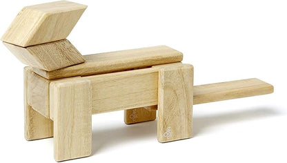 14 Piece Tegu Magnetic Wooden Block Set Natural
